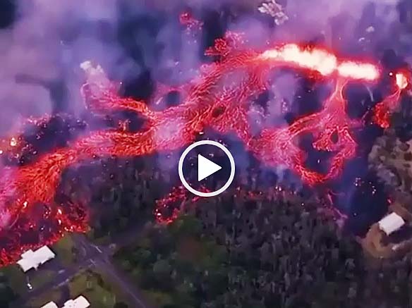 ハワイコナ地区火山の噴火